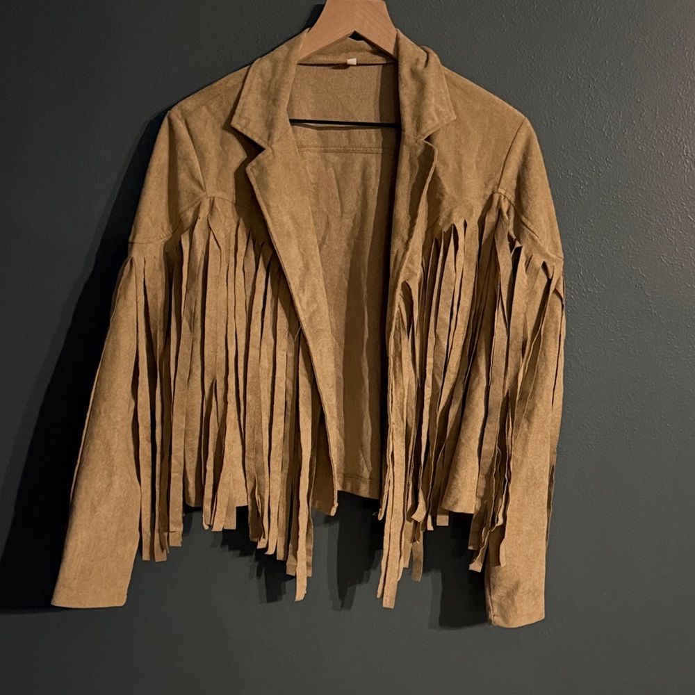 Tan Fringe Women's Jacket